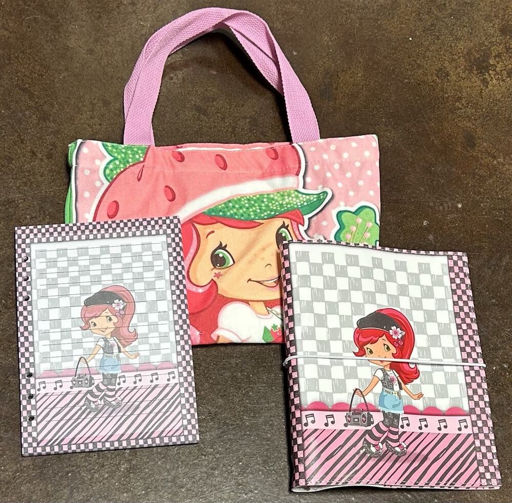 Strawberry Shortcake Friends A5 Soft Binder w/ Printed Stationery paper & Tote